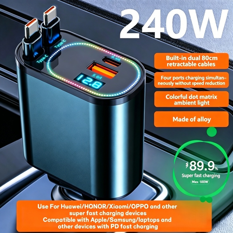 4 IN 1 Geri Çekilebilir Araç Ş - Fast Ev Charger incelemesi ve fiyatı