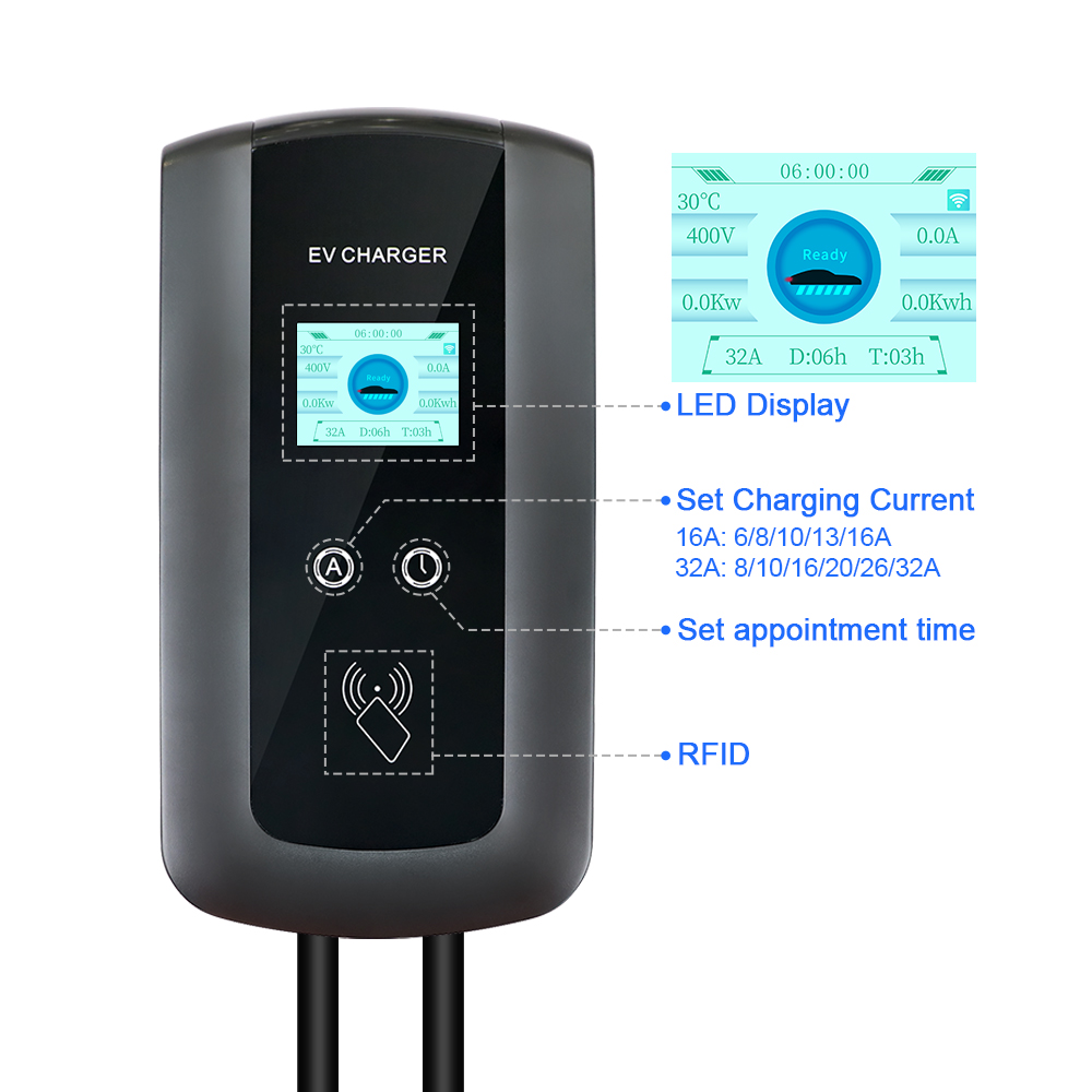 Kolanky 32A 7.2/22KW EV Şarj İ - Home Ev Charger incelemesi ve fiyatı